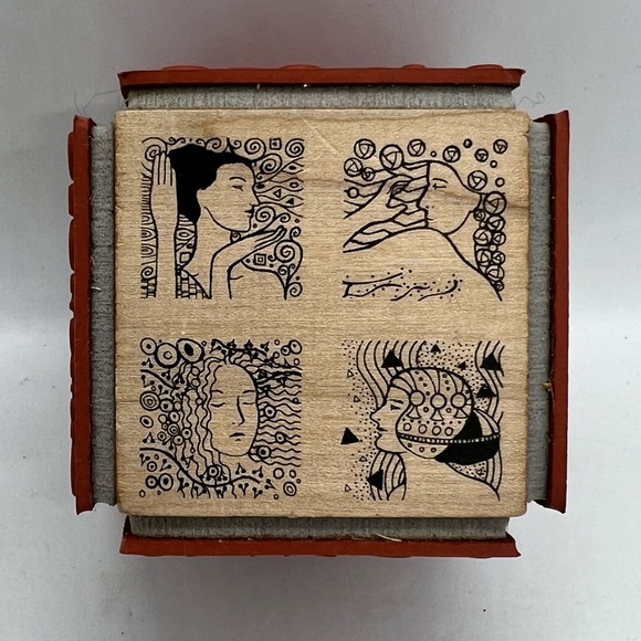 Judikins Office Judikins Rubber Stamp 4 Sided Klimt Ladies Poshmark